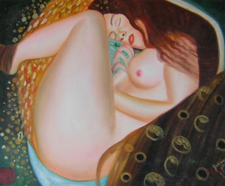 schoulená nahá žena, dekorativní obraz, obraz do bytu, obraz do interieru.