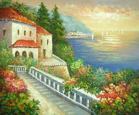 Cesta do ráje, dekorativní obraz, obraz do interieru, obraz do bytu.