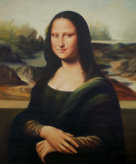 Leonardo da Vinci Mona Lisa reprodukce obrazu, slavný obraz