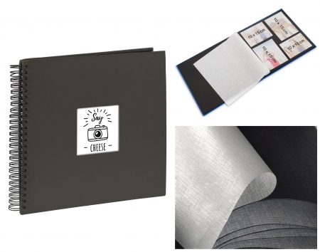 moderní album, nový design, černé album,