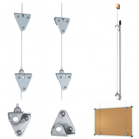 Stabilizační set, nosnost 30 Kg. těžké rámy, zavěšení těžkých rámů.