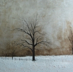 strom, zima, obraz stromu, obraz do bytu, sníh, zimní krajina