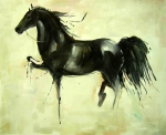 kůň, moderní umění, obraz do bytu,