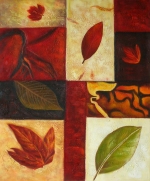 Listy, vítr, podzim, dekorativní obraz, obraz do bytu, obraz do interieru.