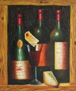 láhev, víno, vinné etikety, sklípek