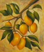 citrusy, citróny, Obrazy do bytu, obrazy ručně malované, obrazy na plátně, obrazy, dekorativní obrazy, moderní obrazy.