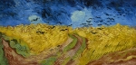 Wheatfield with Crows, tištěné obrazy, vincent van gogh, tištěná reprodukce, moderní obrazy, obraz na zeď, obraz do bytu, vysoká kvalita, skladem, ih